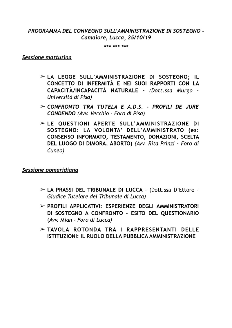 BOZZA PROGRAMMA AMMINISTRAZIONE DI SOSTEGNO.pages